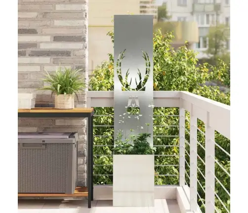 Dārza Privātuma Ekrāns Sudraba 32 X 140 Cm Cinkots Tērauds Vidaxl