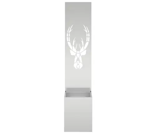 Dārza Privātuma Ekrāns Sudraba 32 X 140 Cm Cinkots Tērauds Vidaxl