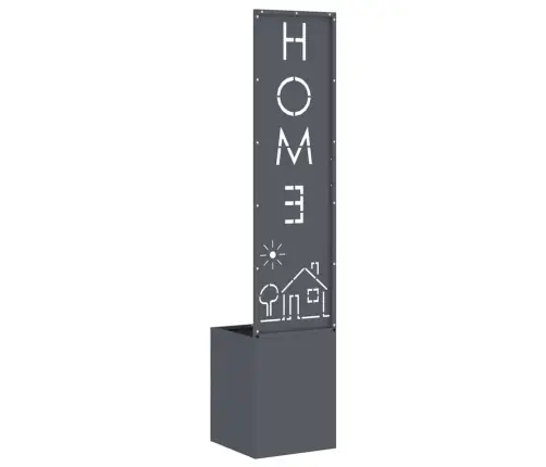 Dārza Privātuma Ekrāns Izriezts Raksts Antracīts 32 X 140 Cm Vidaxl