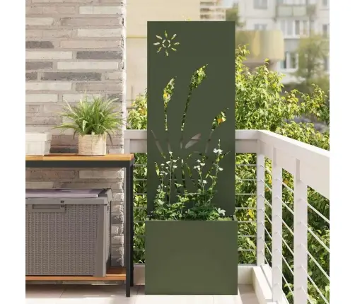 Aia Privaatsuse Kate Oliiviroheline 50 X 140 Cm Külmpruun Teras