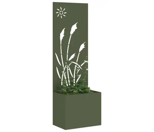 Aia Privaatsuse Kate Oliiviroheline 50 X 140 Cm Külmpruun Teras