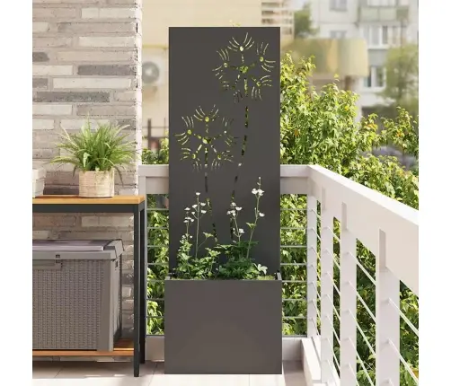 Aia Privaatsuse Kate Lilled Must 50 X 140 Cm Külmpruun Teras