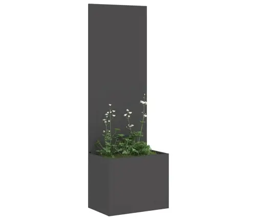 Dārza Stādītājs Ar Dekoratīvu Paneli Melna 50 X 140 Cm Vidaxl