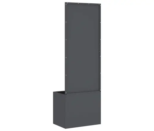 Dārza Stādītājs Ar Dekoratīvu Paneli Antracīts 50 X 140 Cm Vidaxl
