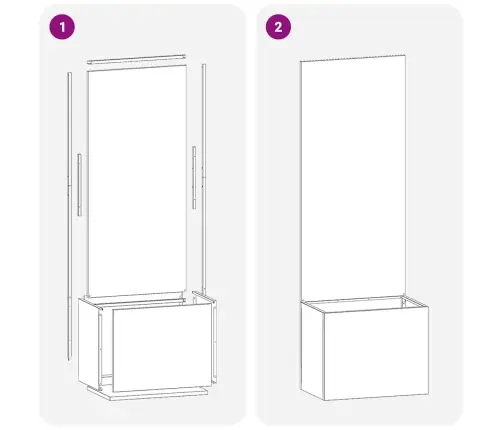 Dārza Privātuma Ekrāns Rūsa 50 X 140 Cm Novecināts Tērauds Vidaxl