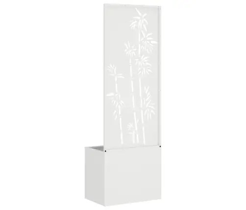 Sodo Privatumo Ekranas Gėlių Balta 50 X 140 Cm