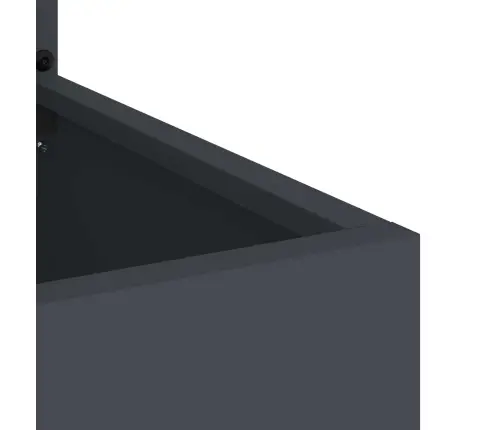 Dārza Stādītājs Ar Dekoratīvu Paneli Antracīta 50 X 140 Cm Vidaxl