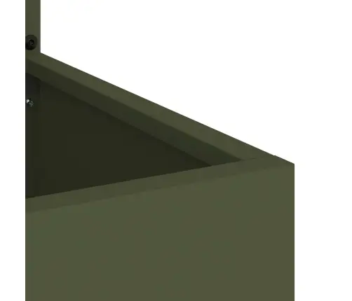 Dārza Stādītājs Ar Dekoratīvu Paneli Olīvu Zaļa 50 X 140 Cm Vidaxl