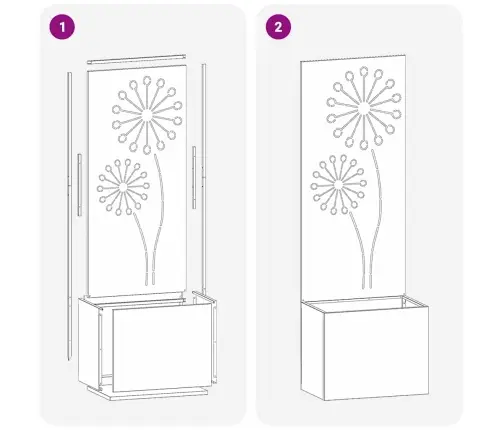 Aia Privaatsuse Kate Valge 50 X 140 Cm Külmpruun Teras