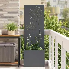 Dārza Privātuma Ekrāns Izriezts Raksts Antracīts 50 X 140 Cm Vidaxl Dārza Privātuma Ekrāns Izriezts Raksts Antracīts 50 X 140 Cm Vidaxl