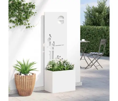 Sodo Privatumo Ekranas „Fretwork“ Balta 50 X 140 Cm