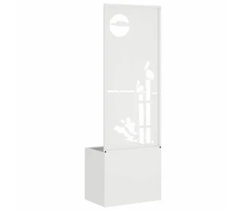 Sodo Privatumo Ekranas „Fretwork“ Balta 50 X 140 Cm