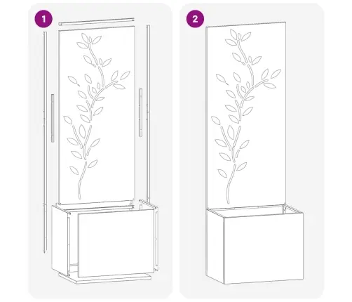 Aia Privaatsuse Kate Lilled Must 50 X 140 Cm Külmpruun Teras