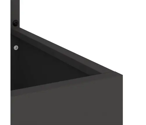 Dārza Stādītājs Ar Dekoratīvu Paneli Melna 50 X 140 Cm Vidaxl