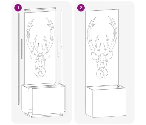 Dārza Stādītājs Ar Dekoratīvu Paneli Olīvu Zaļa 50 X 140 Cm Vidaxl
