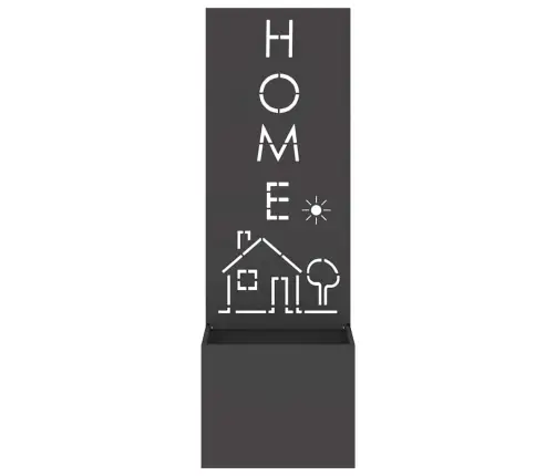 Dārza Stādītājs Ar Dekoratīvu Paneli Melna 50 X 140 Cm Vidaxl