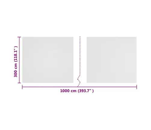 Kukaiņu Tīkls Balts 3 X 10 M Hdpe Vidaxl