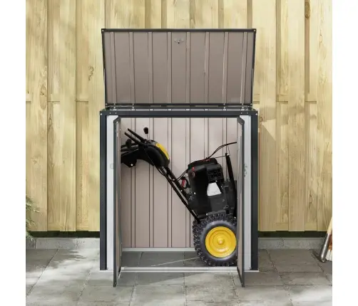 Sodo Saugojimo Dėžė Juoda 101,5 X 57 X 100,5 Cm Plienas