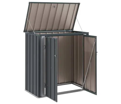 Sodo Saugojimo Dėžė Juoda 101,5 X 57 X 100,5 Cm Plienas