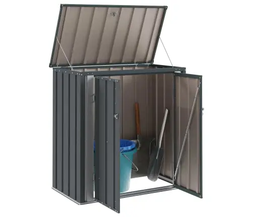 Sodo Saugojimo Dėžė Juoda 101,5 X 57 X 100,5 Cm Plienas