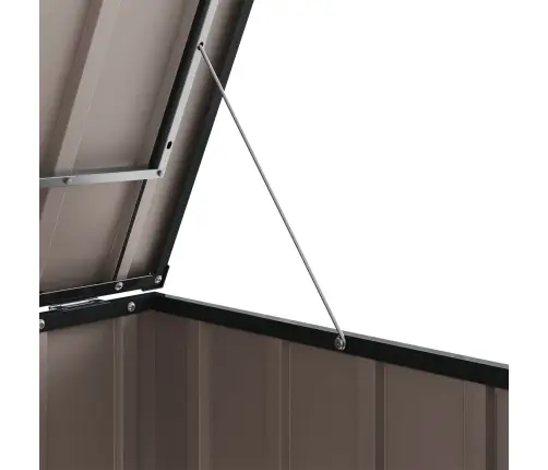 Sodo Saugojimo Dėžė Juoda 101,5 X 82 X 100 Cm Plienas