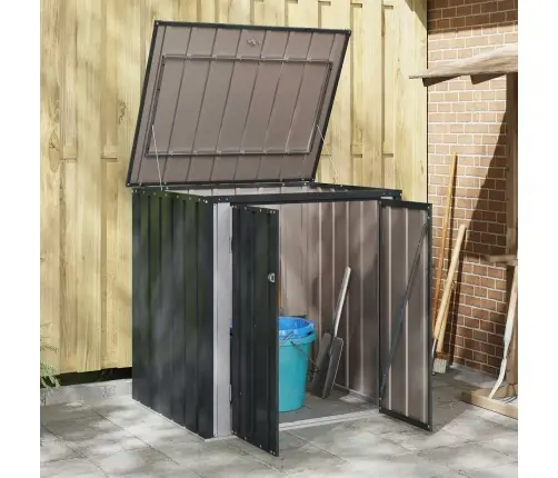 Sodo Saugojimo Dėžė Juoda 101,5 X 82 X 100 Cm Plienas