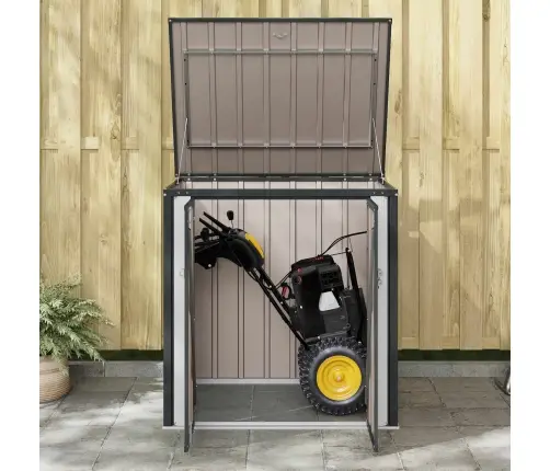 Sodo Saugojimo Dėžė Juoda 101,5 X 82 X 100 Cm Plienas