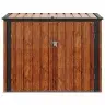 Dārza Uzglabāšanas Kaste Brūna 151,5 X 82 X 110,5 Cm Tērauds Vidaxl
