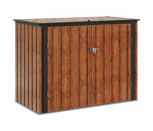 Dārza Uzglabāšanas Kaste Brūna 151,5 X 82 X 110,5 Cm Tērauds Vidaxl
