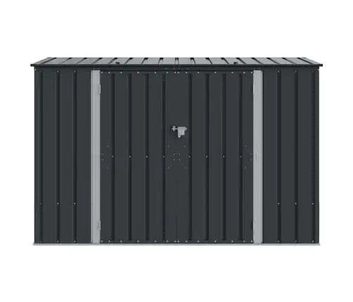 Dārza Uzglabāšanas Kaste Melna 214 X 82 X 132 Cm Tērauds Vidaxl