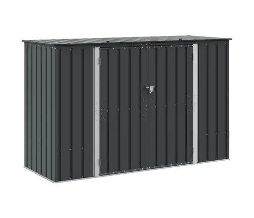 Dārza Uzglabāšanas Kaste Melna 214 X 82 X 132 Cm Tērauds Vidaxl