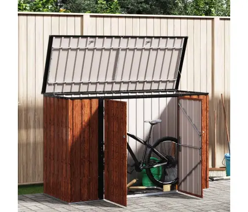 Sodo Saugojimo Dėžė Ruda 214 X 82 X 132 Cm Plienas