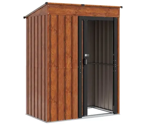 Dārza Šķūņi Brūna 137 X 81 X 180 Cm Metāls Vidaxl