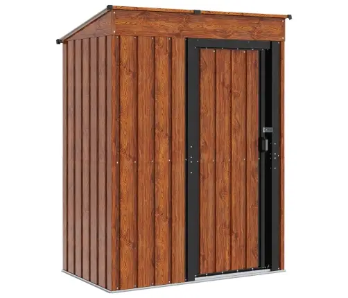 Dārza Šķūņi Brūna 137 X 81 X 180 Cm Metāls Vidaxl