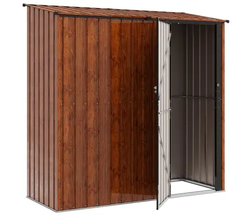 Dārza Šķūņi Brūna 203 X 85,5 X 200 Cm Metāls Vidaxl