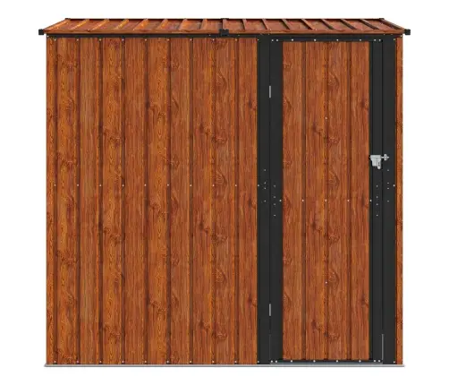Dārza Šķūņi Brūna 203 X 85,5 X 200 Cm Metāls Vidaxl