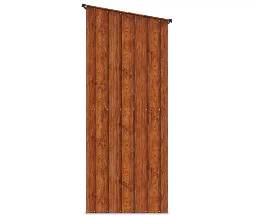 Dārza Šķūņi Brūna 203 X 85,5 X 200 Cm Metāls Vidaxl