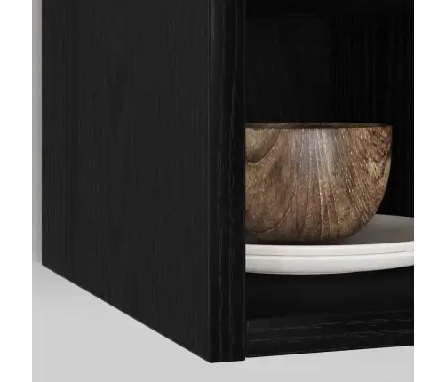 Piekarams Skapītis Riga Melns Ozols 20 X 29,5 X 60 Cm Vidaxl