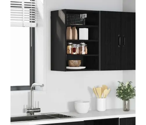 Piekarams Skapītis Riga Melns Ozols 40 X 29,5 X 60 Cm Vidaxl