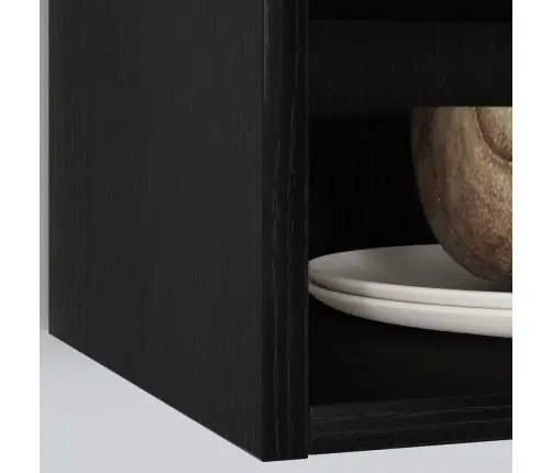 Piekarams Skapītis Riga Melns Ozols 40 X 29,5 X 60 Cm Vidaxl