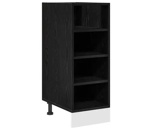 Virtuves Pamatstāvs Riga Melns Ozols 30 X 44,5 X 81,5 Cm Vidaxl