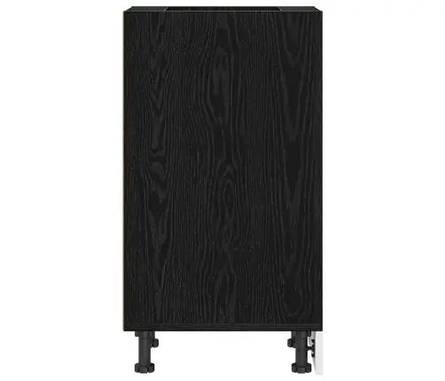 Virtuves Pamatstāvs Riga Melns Ozols 30 X 44,5 X 81,5 Cm Vidaxl