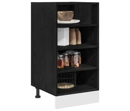 Köögialuse Kapp Must Tamm 40 X 44,5 X 81,5 Cm Tehispuit