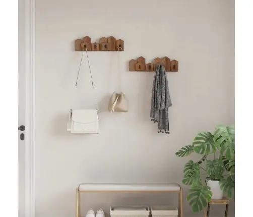 Vezums Brūna 48 X 8 X 15 Cm Cieta Mahagona Koks Vidaxl