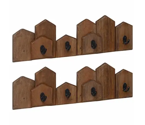 Vezums Brūna 48 X 8 X 15 Cm Cieta Mahagona Koks Vidaxl