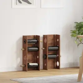 Statīvs Brūna 24 X 13 X 54 Cm Cieta Mahagona Koks Vidaxl