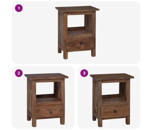 Öökapp Sahtliga Pruun 30 X 30 X 47 Cm Tugev Taastatud Puit