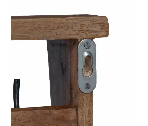 Vezums Brūna 50 X 10 X 14 Cm Cieta Mahagona Koks Vidaxl