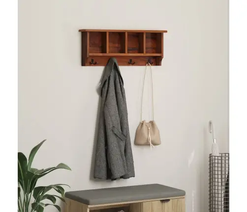 Vezums Brūna 70 X 11 X 27 Cm Cieta Mahagona Koks Vidaxl