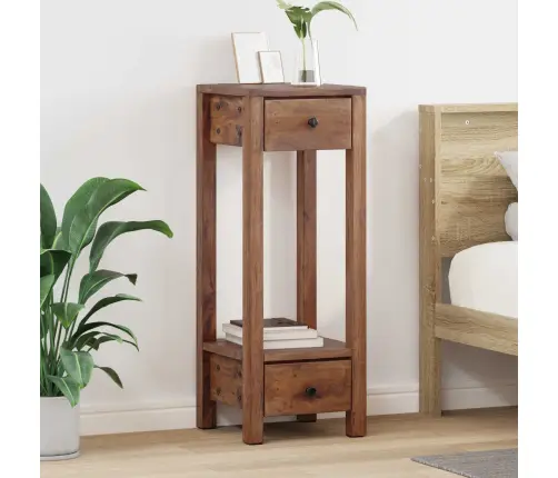 Augalų Stovas Su Stalčių Ruda 30 X 30 X 80 Cm Mahogany Medis